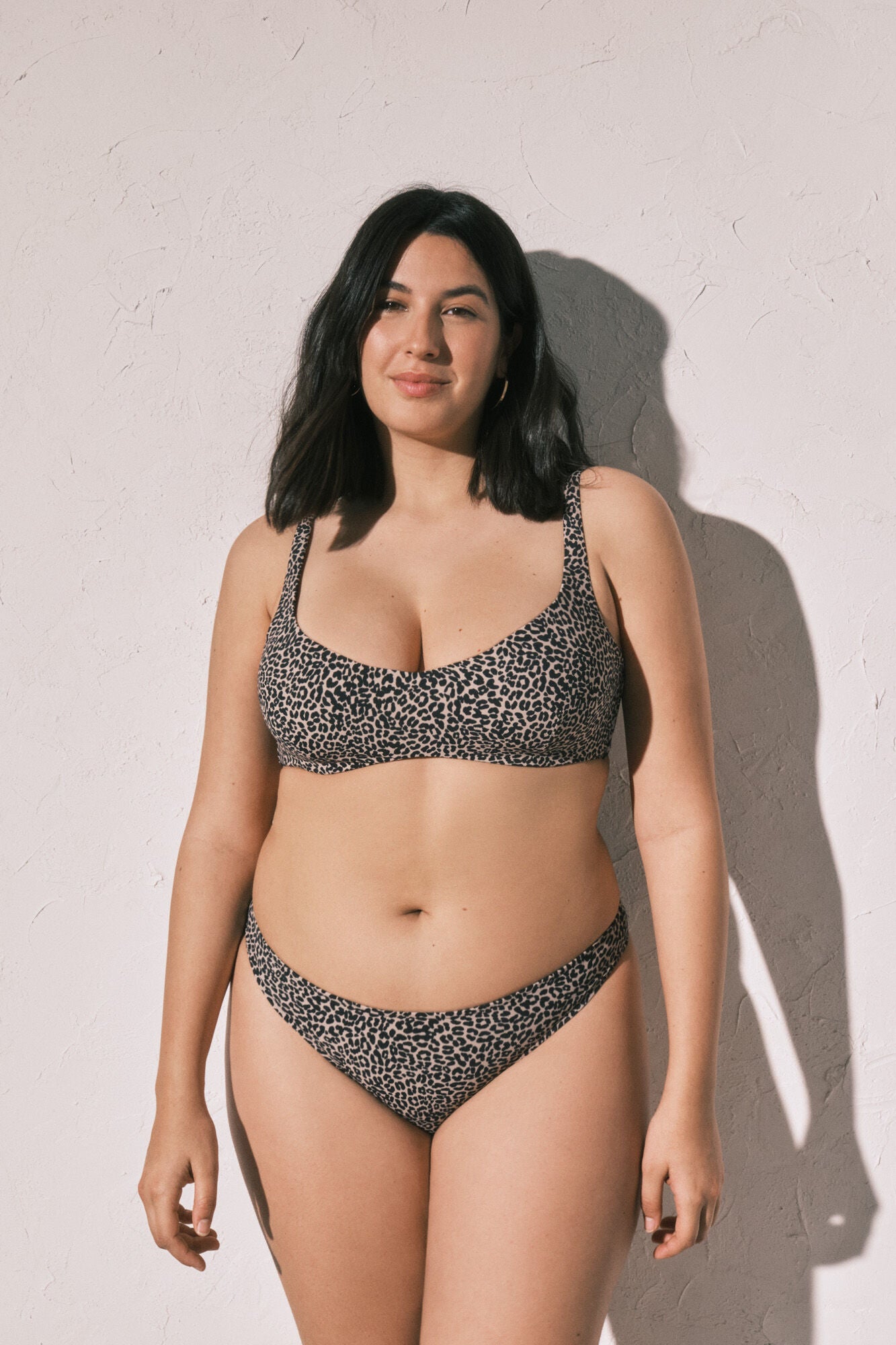 Animal print bikini top Cup C