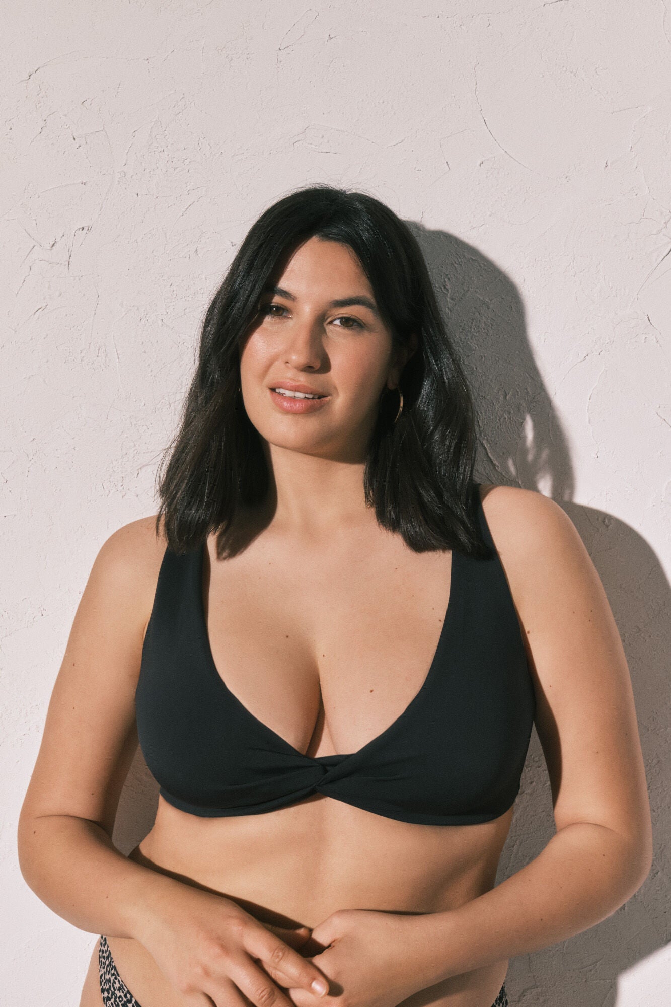 Halterneck bikini top Cup C