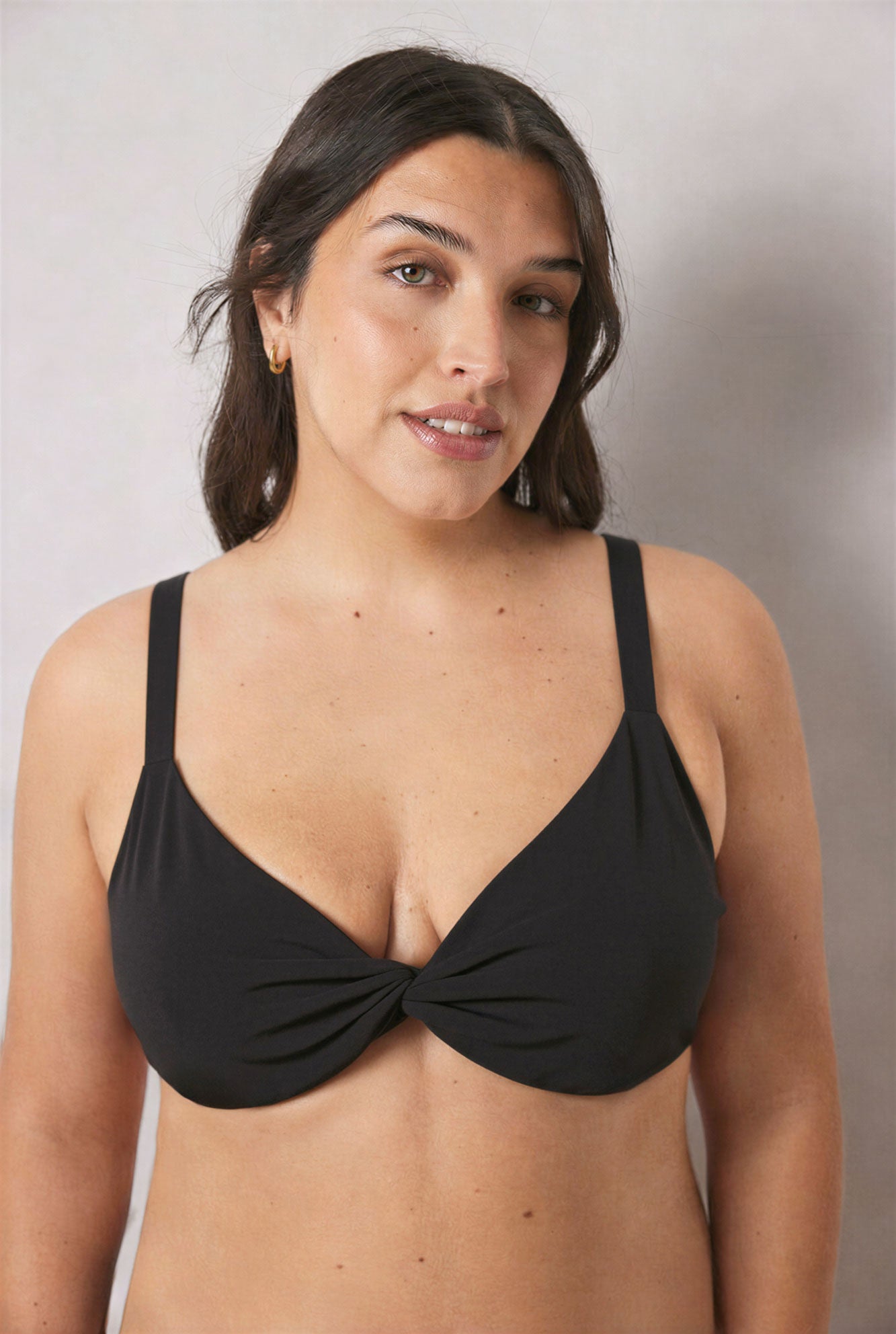 Halterneck bikini top Cup C