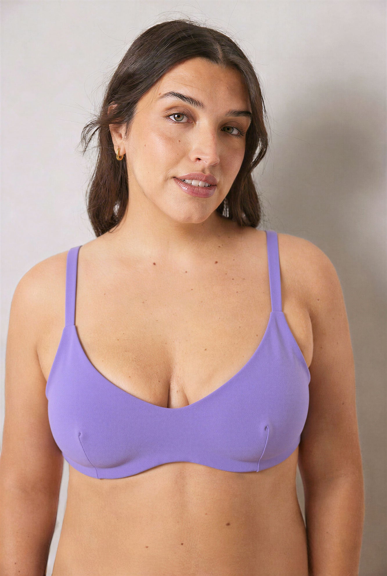 Underwired bikini top Cup D
