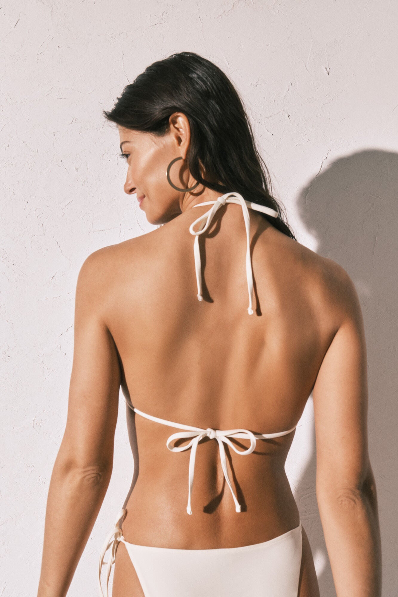 White triangle bikini top Cup b