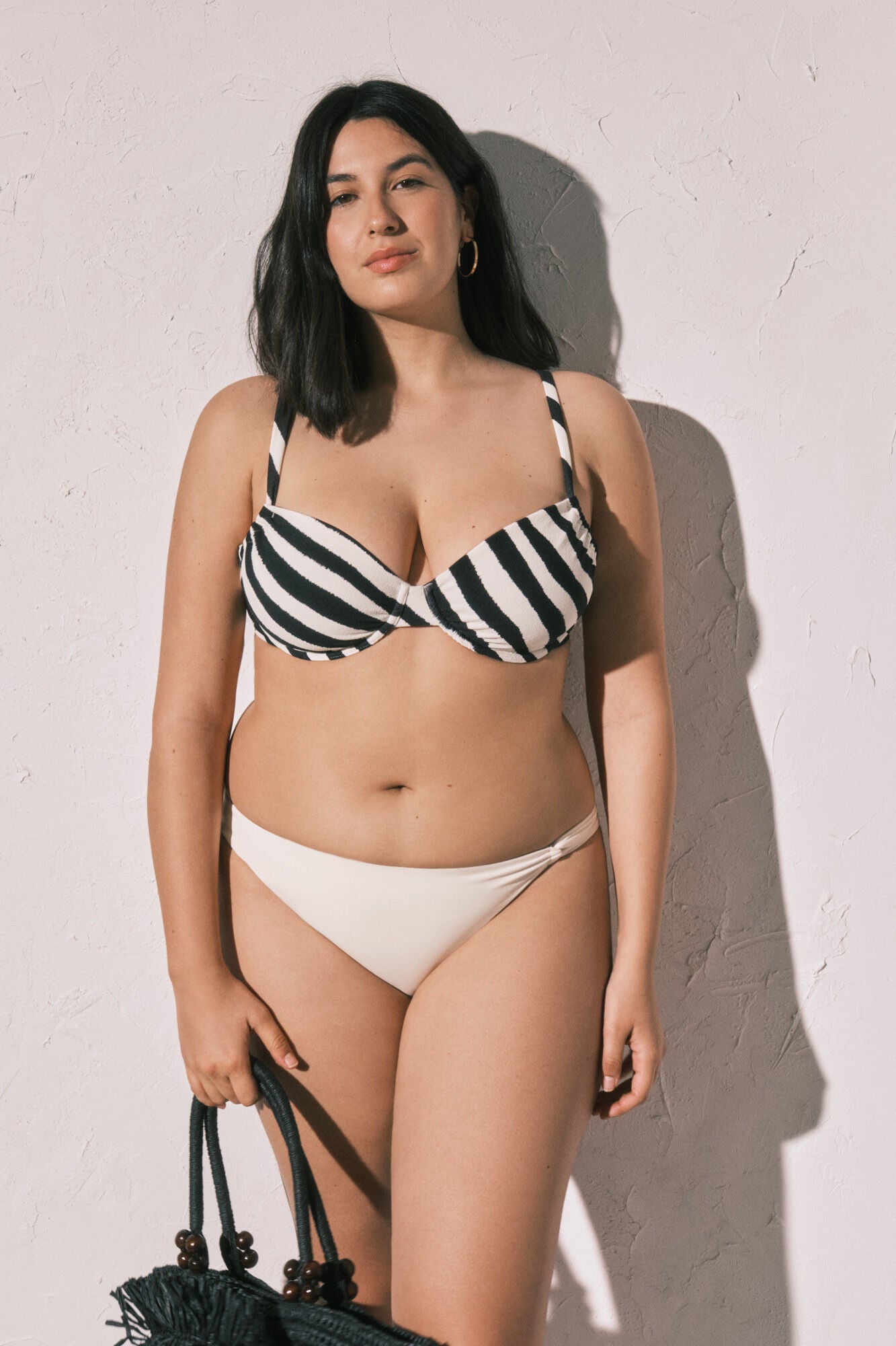 Zebra print bikini top Cup D