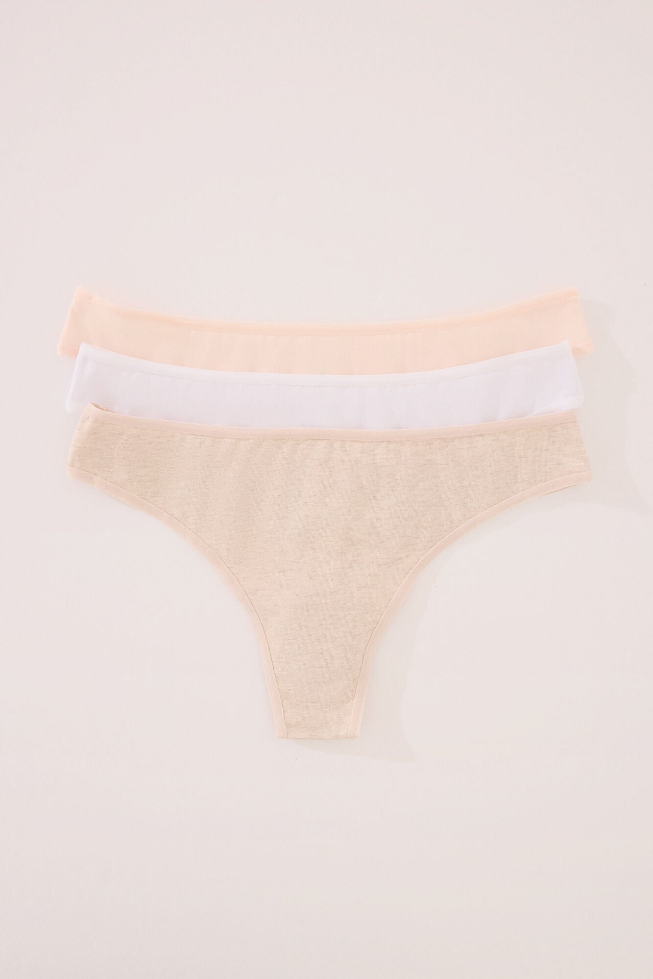 Pack of 3 organic cotton thongs