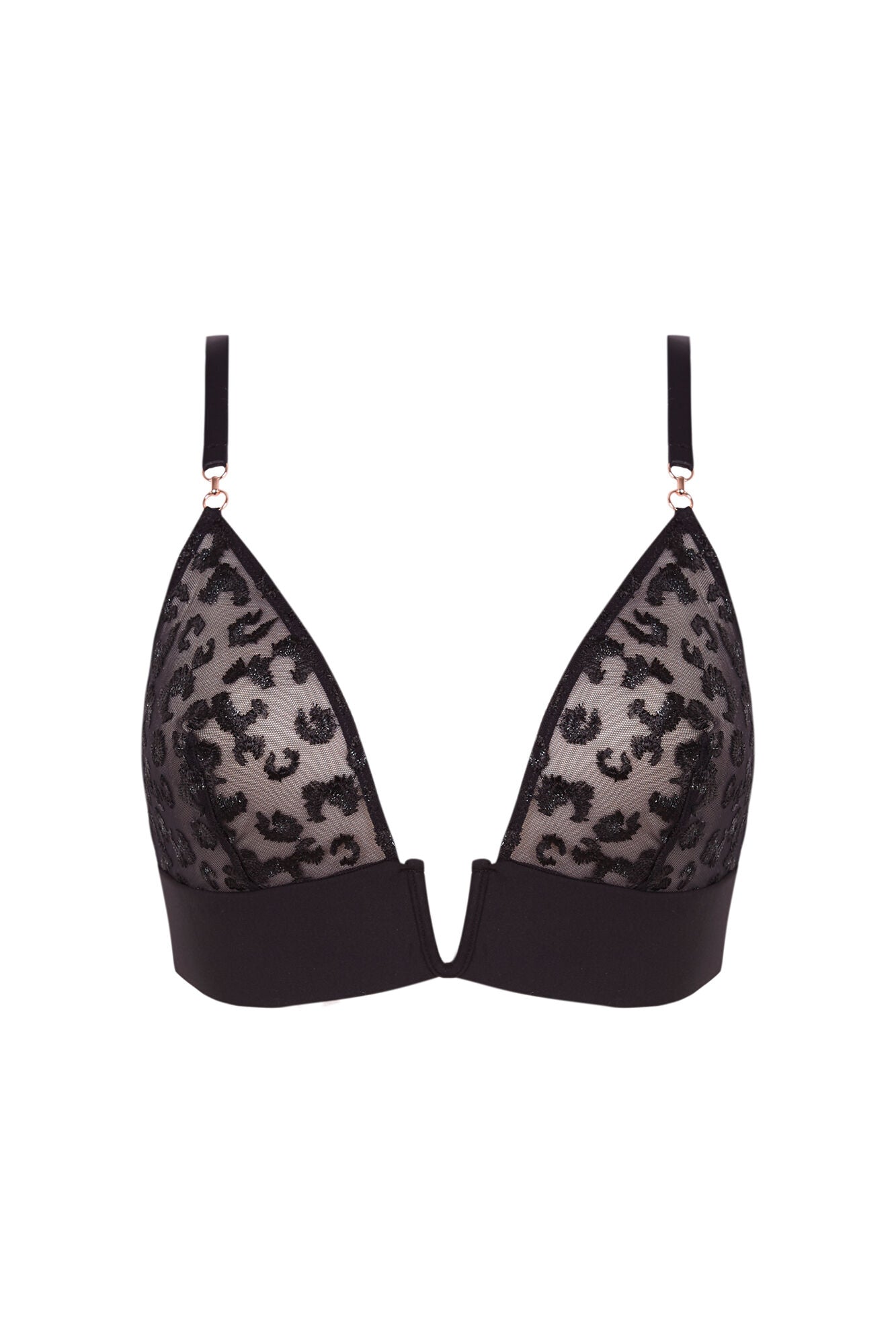 Black tulle bra Cup B