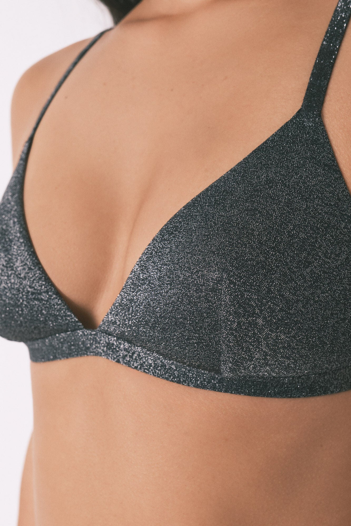 Velvet lurex bra Cup B