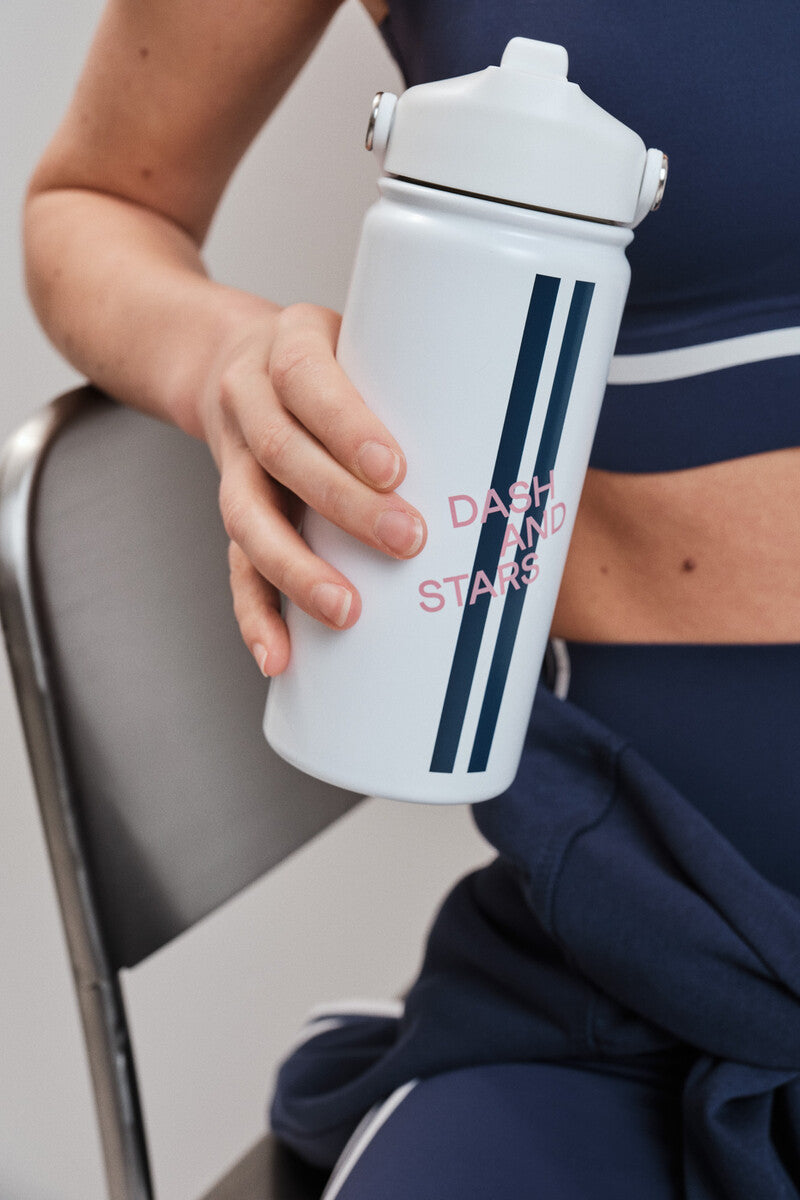 White stainless steel bottle
