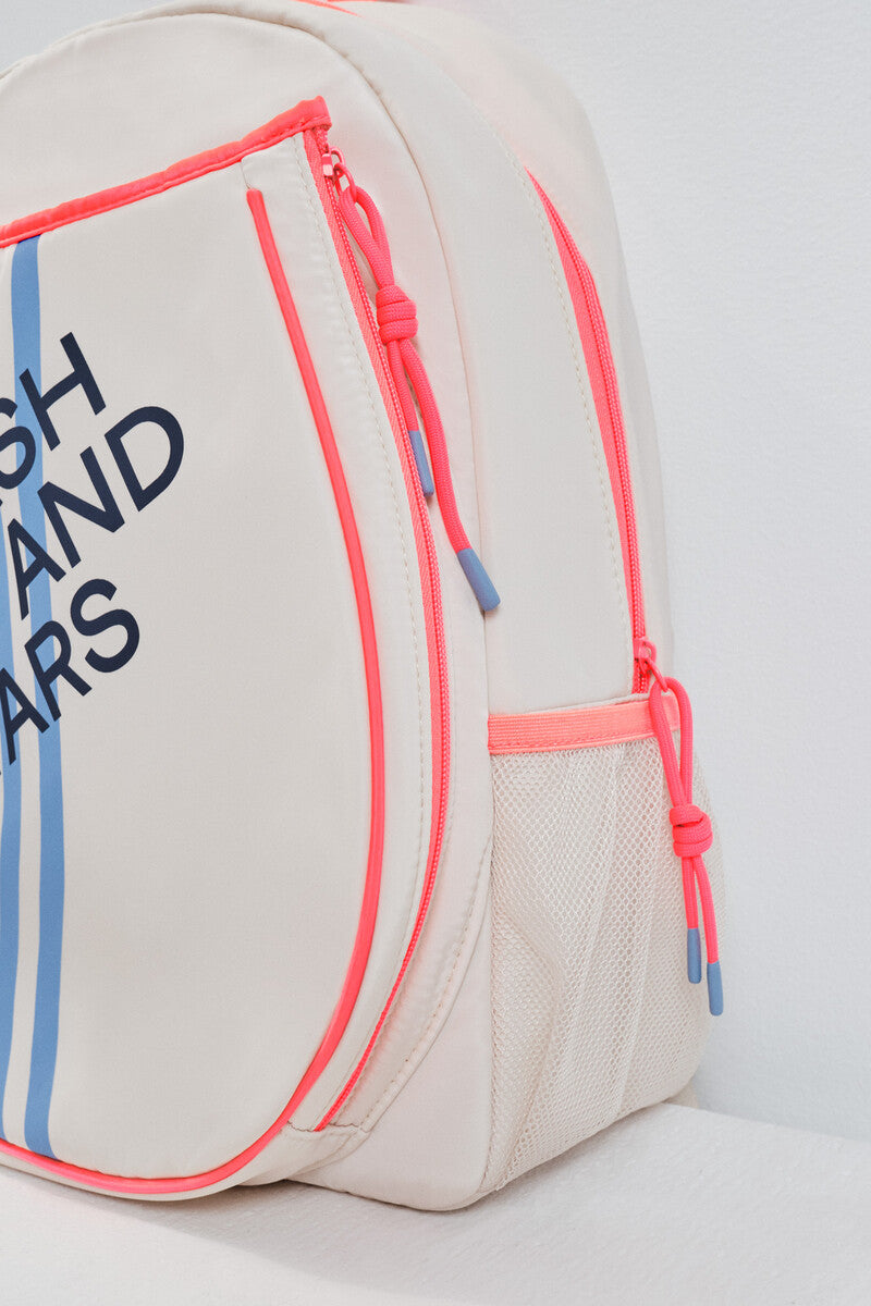 White padel backpack