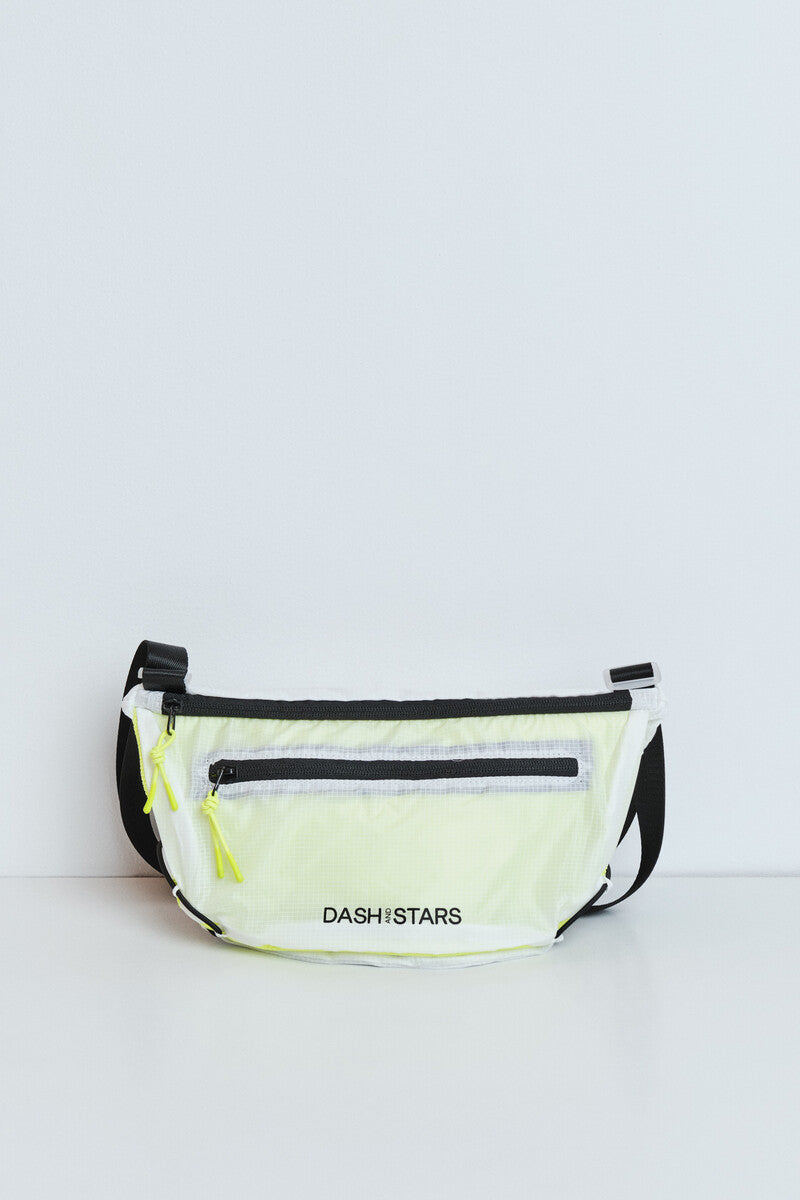 White technical crossbody bag