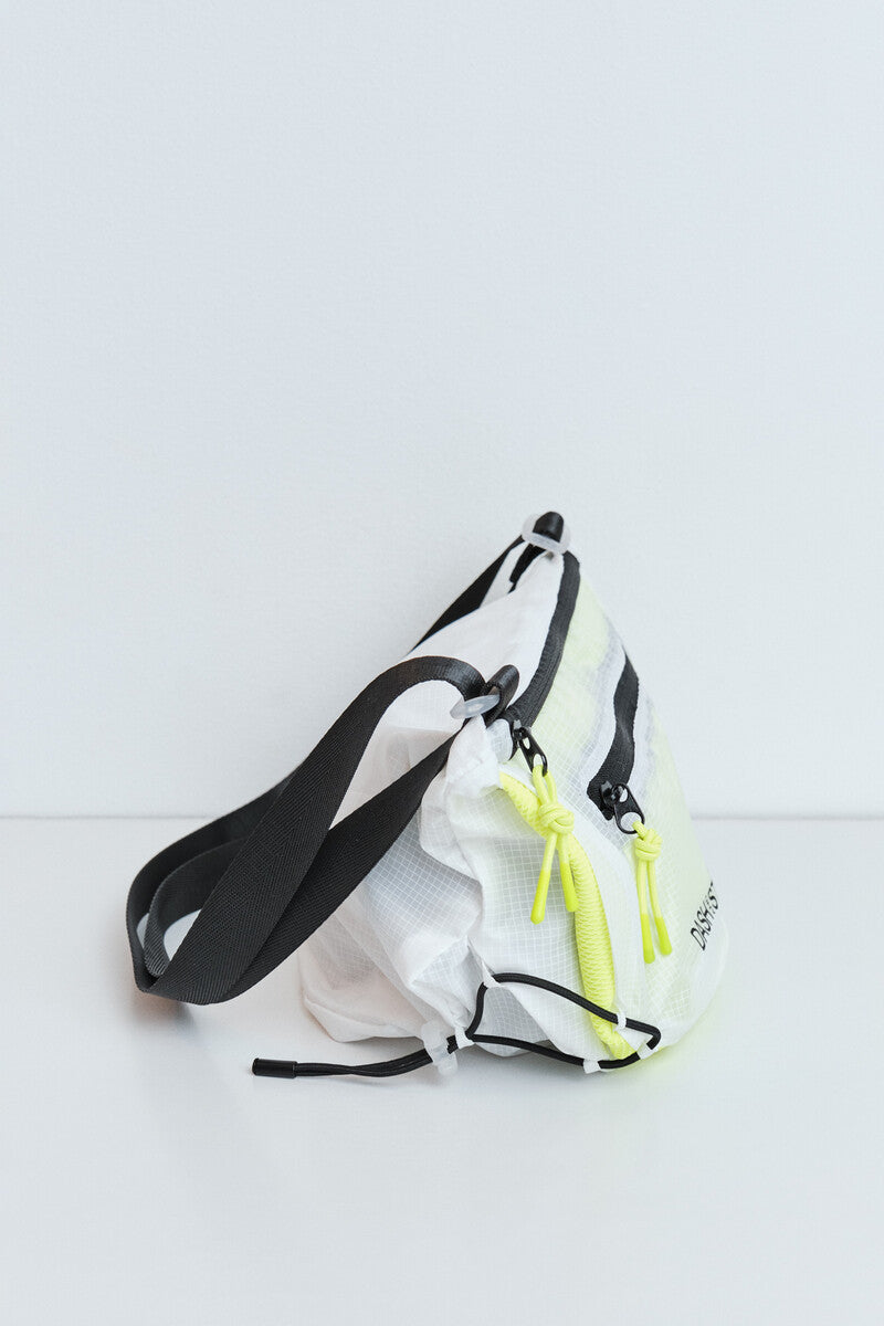 White technical crossbody bag