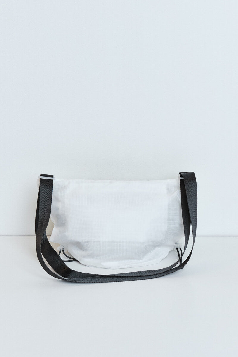 White technical crossbody bag