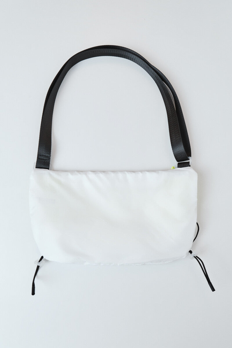 White technical crossbody bag
