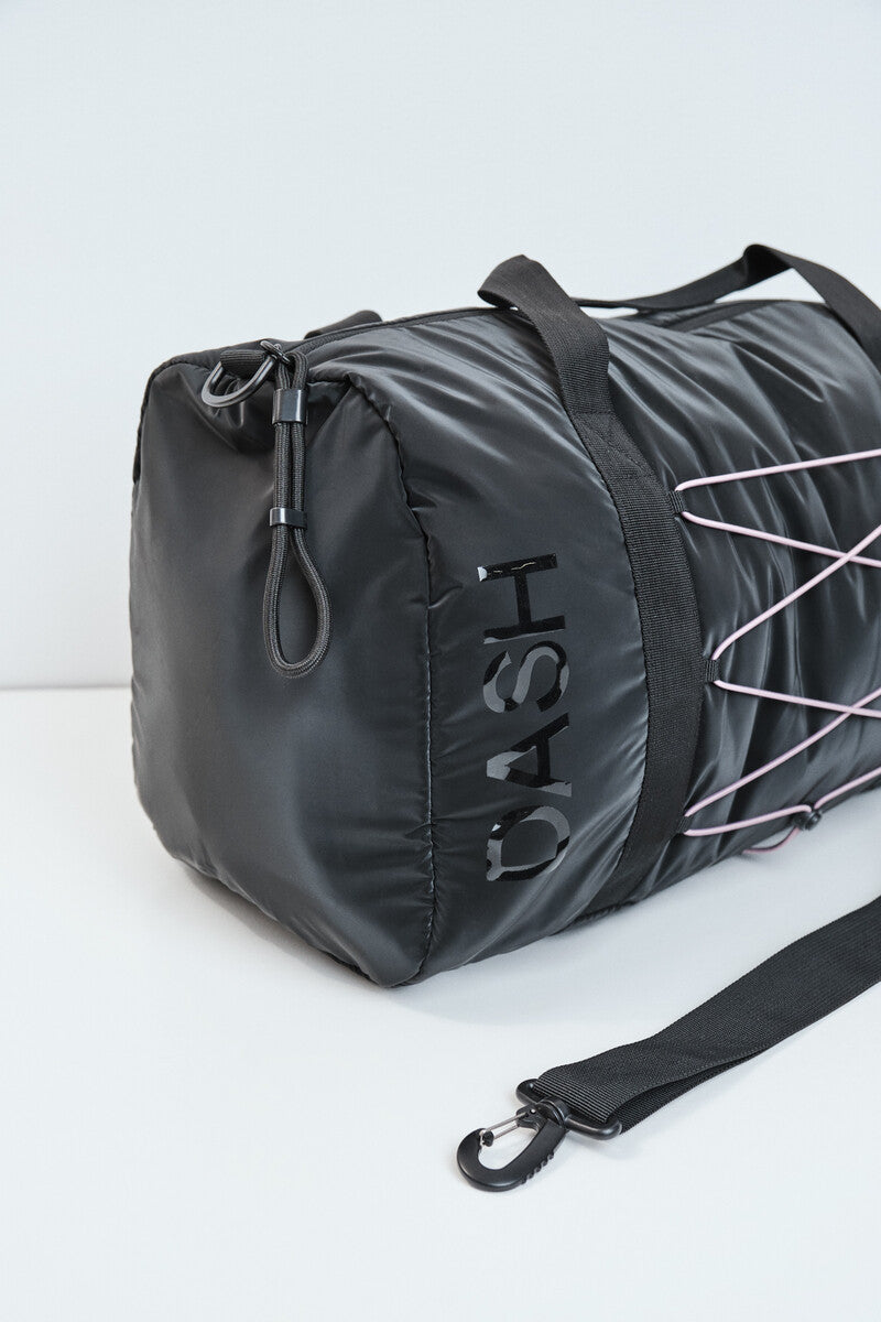 Black "duffle" sports bag