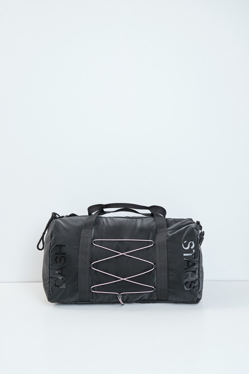 Black "duffle" sports bag