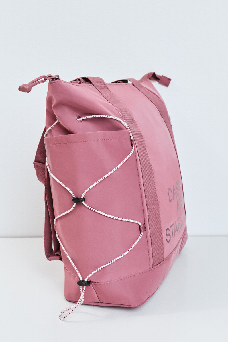 Burgundy multi-position backpack