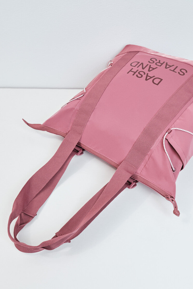 Burgundy multi-position backpack