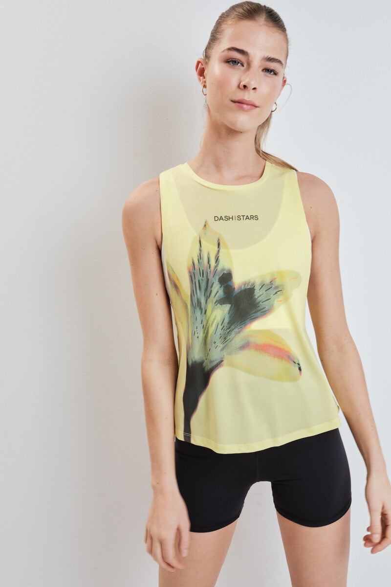Wide-legged technical t-shirt