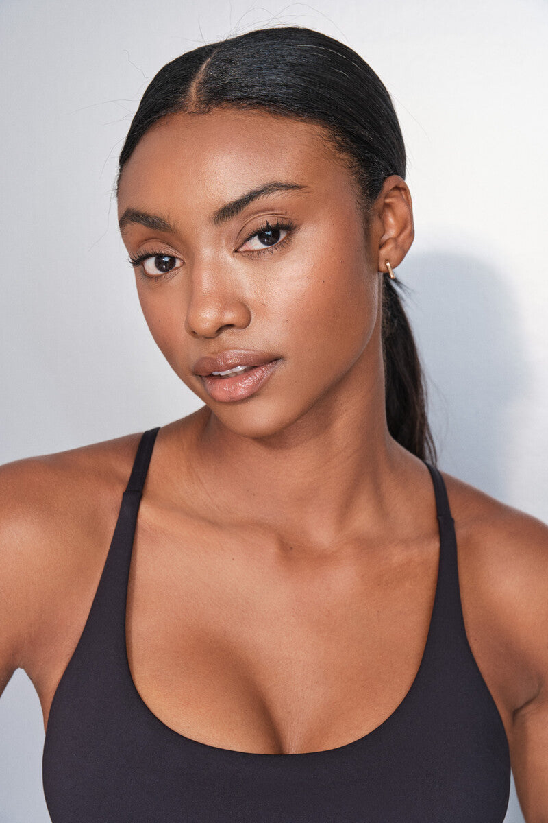 4D STRETCH sports bra, black animal print