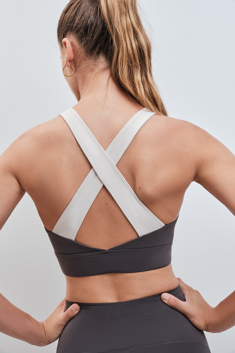 SOFT MOVE grey sports bra