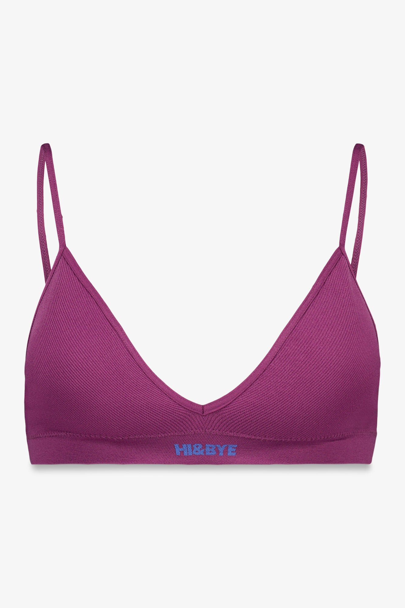 Burgundy seamless triangle bra