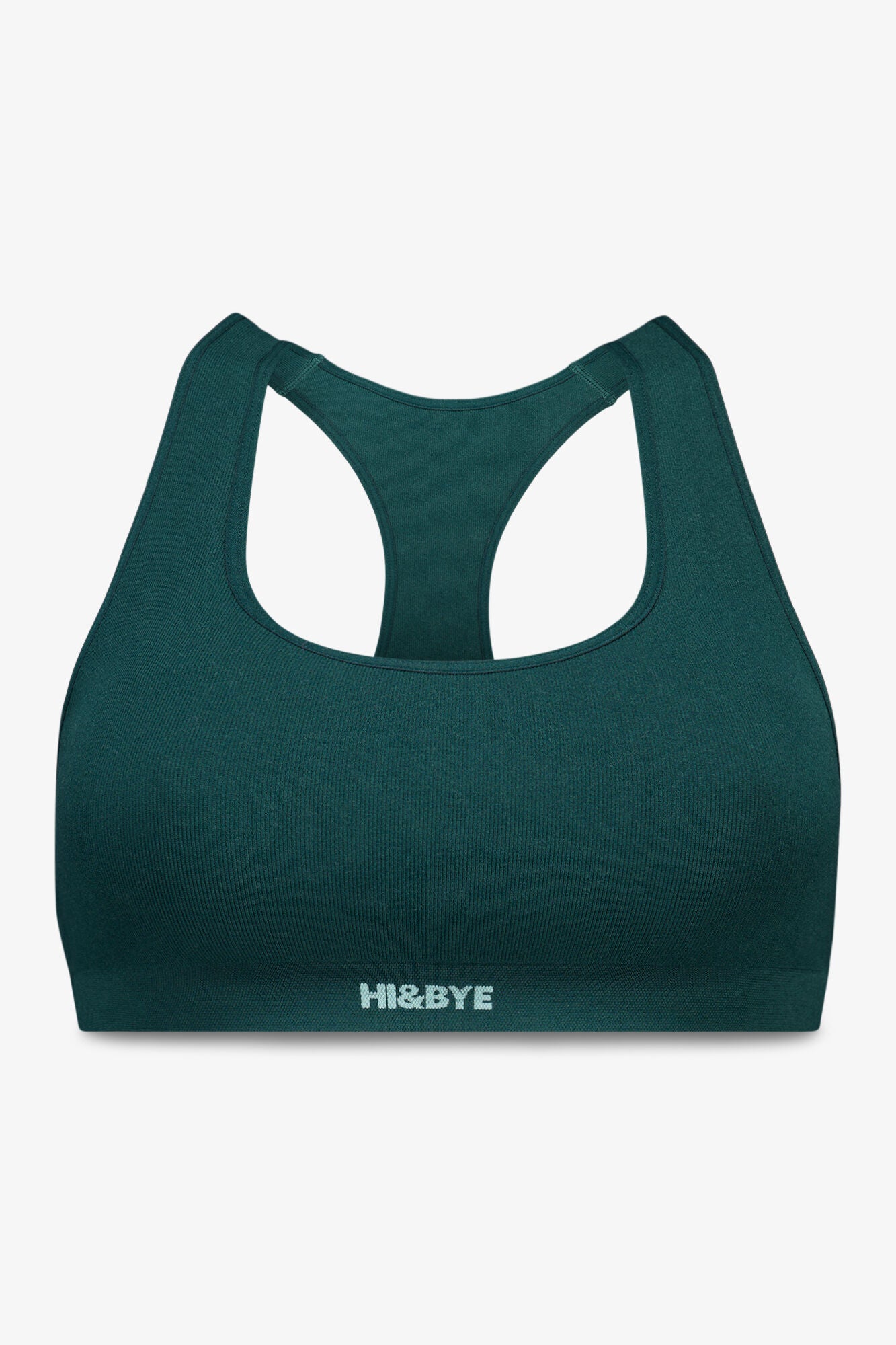 Dark green seamless sports top