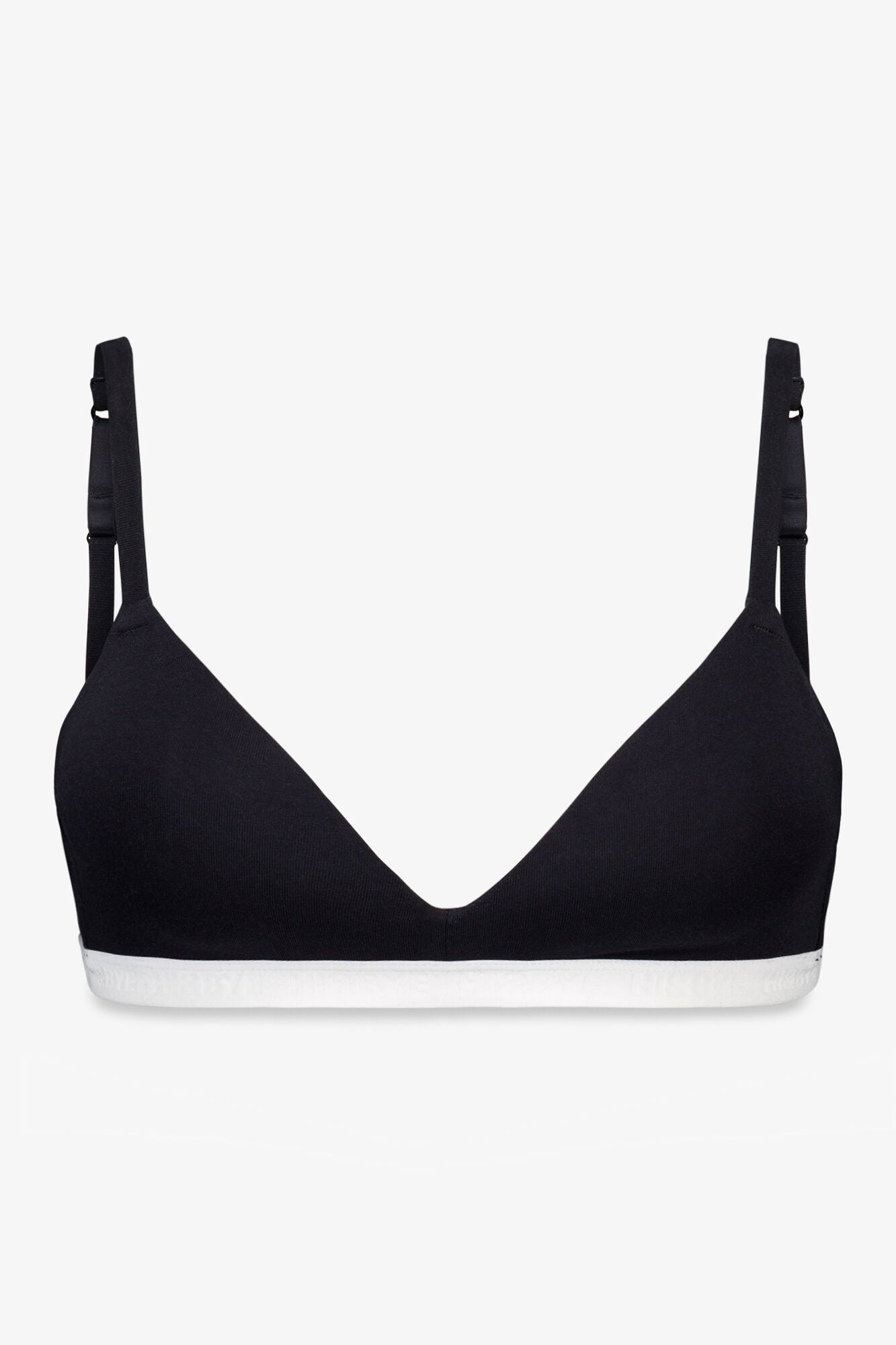 Black triangle bra
