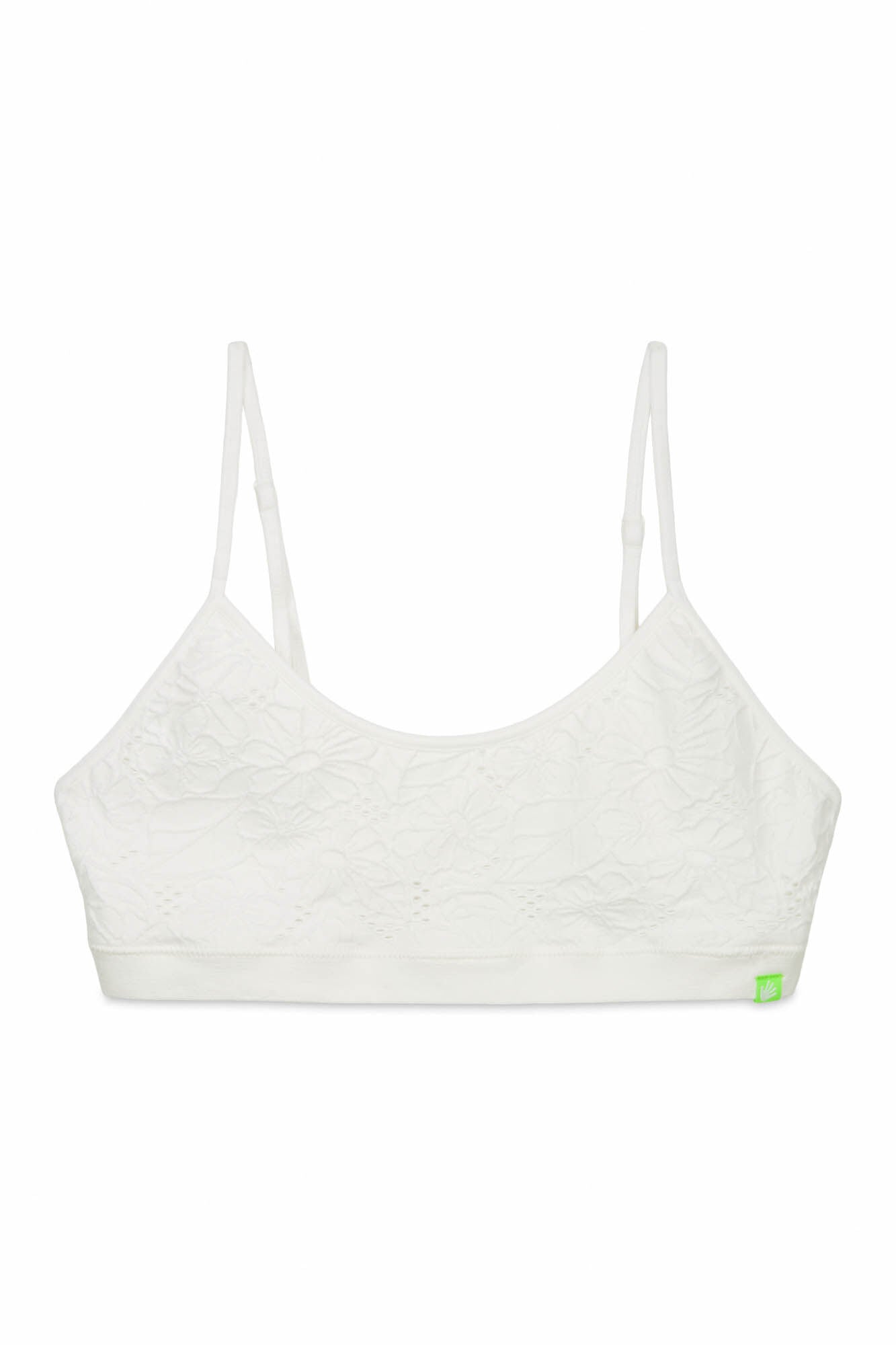 Seamless floral top bra