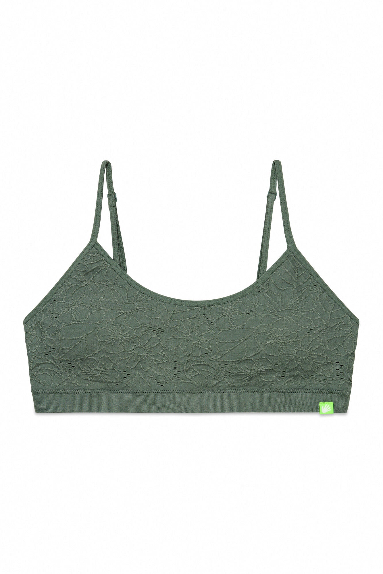 Seamless floral top bra