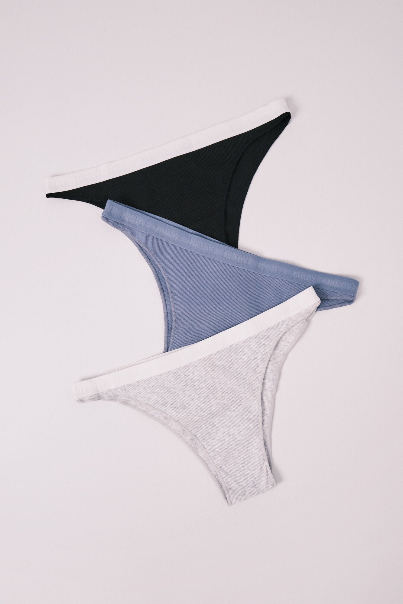 Pack of 3 Brazilian panties with logo