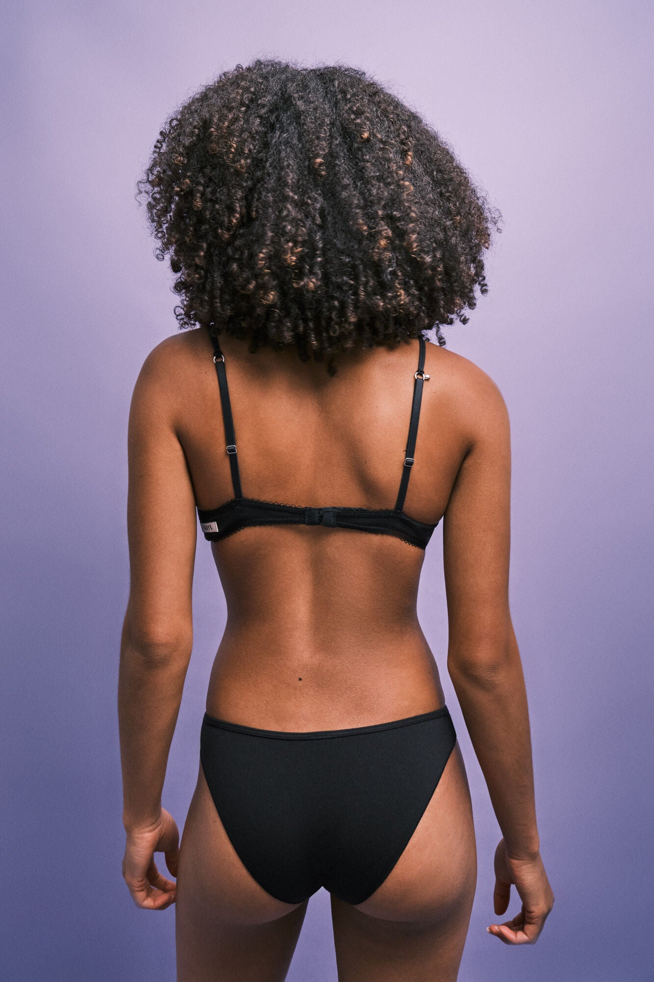 Pack of 3 classic "U" cut blue panties