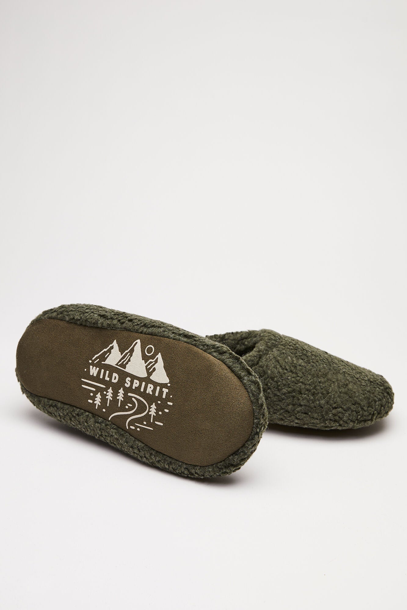 Brown men's slippers