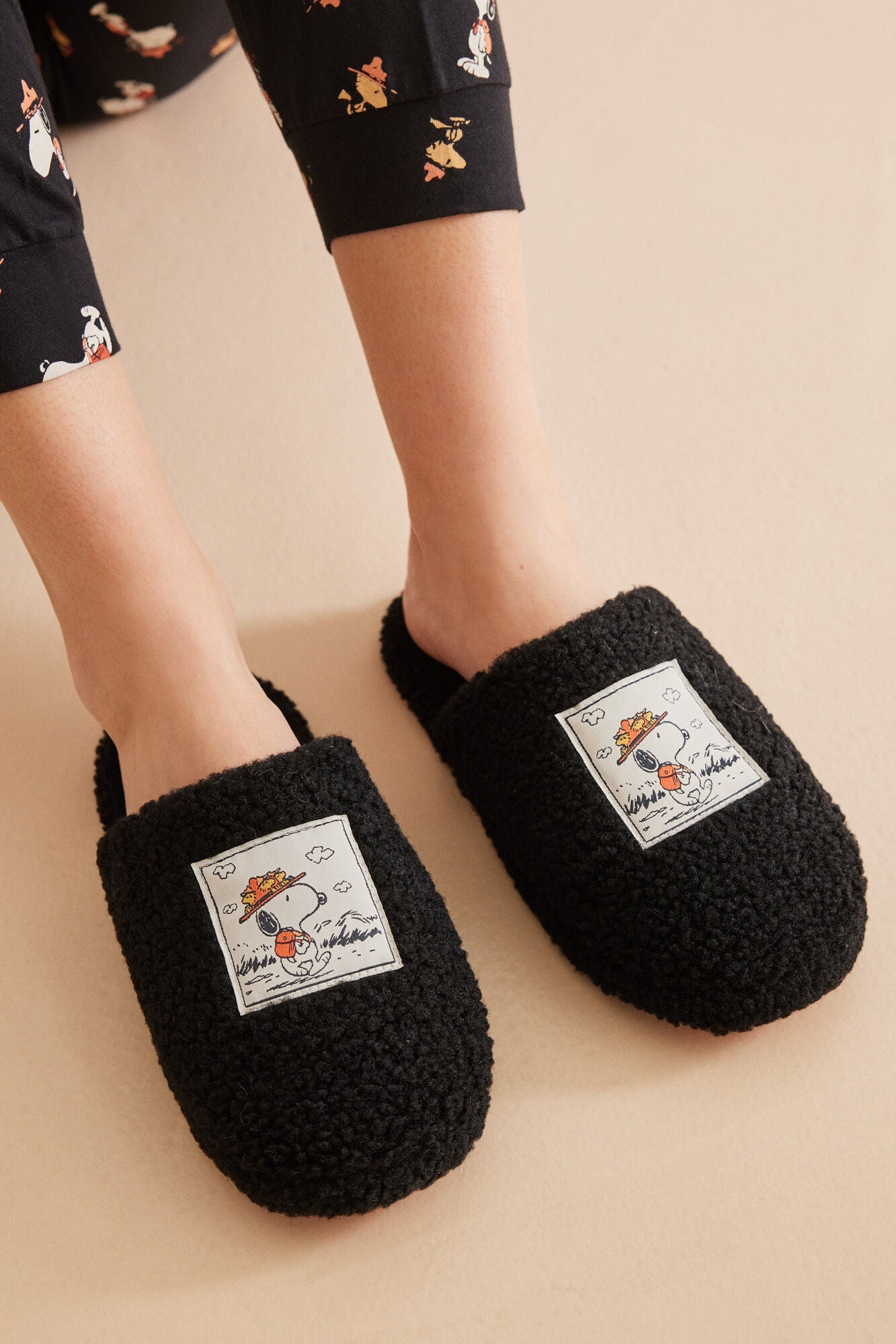 Snoopy Shearling House Slippers