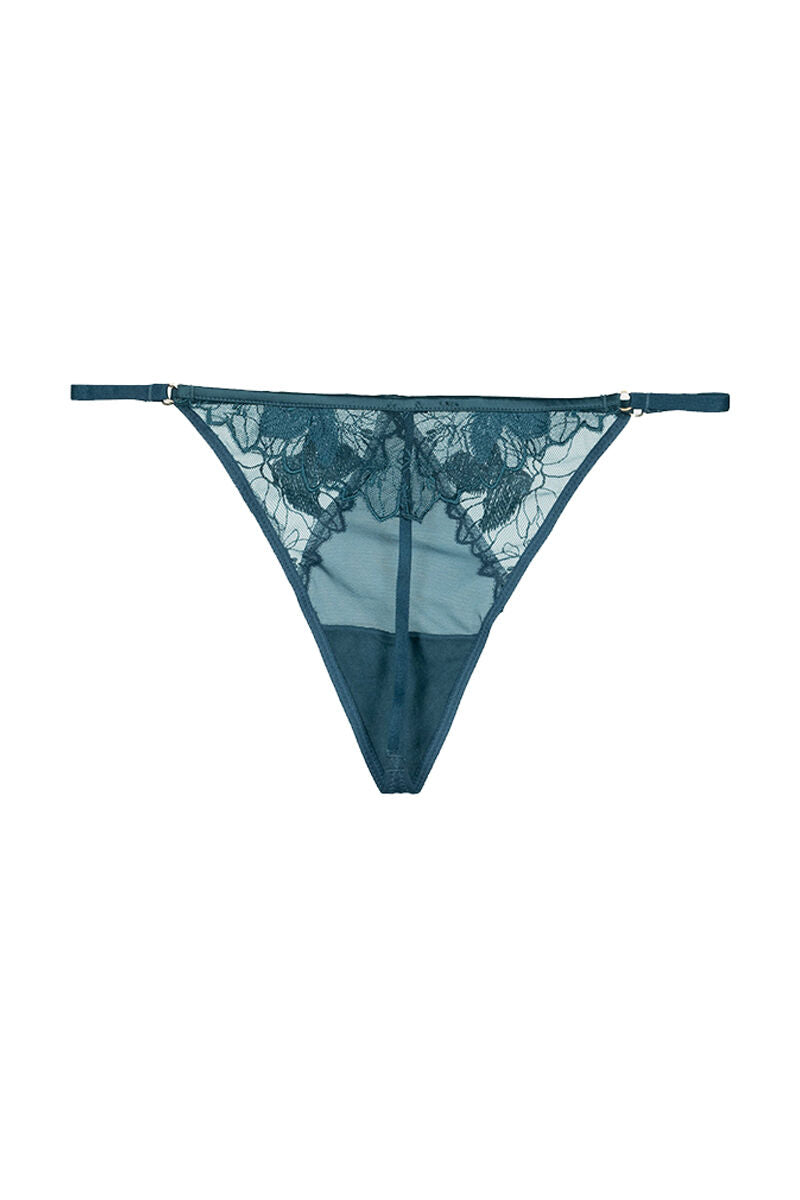 Embroidered thong brief