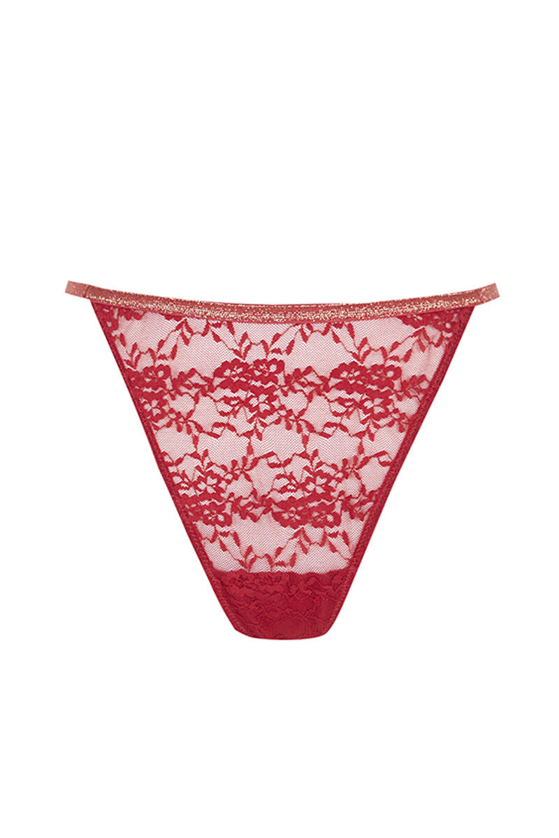Lace thong