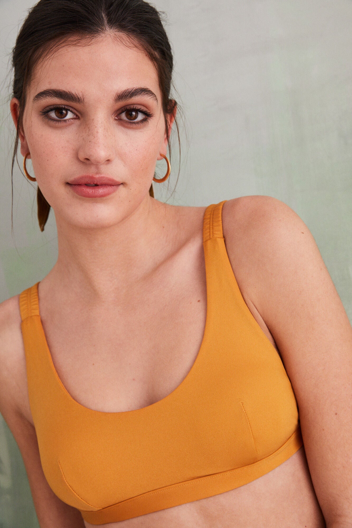Top yellow bandeau bikini  Cup B