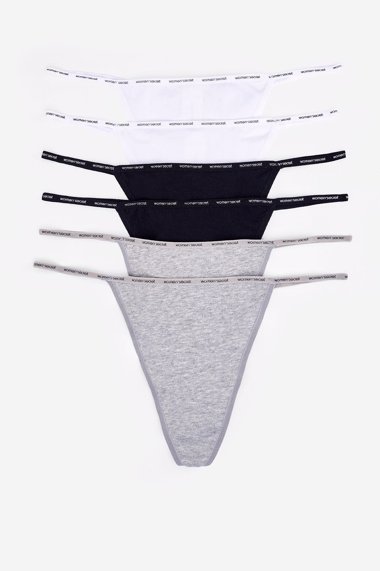 6-pack cotton thong panties