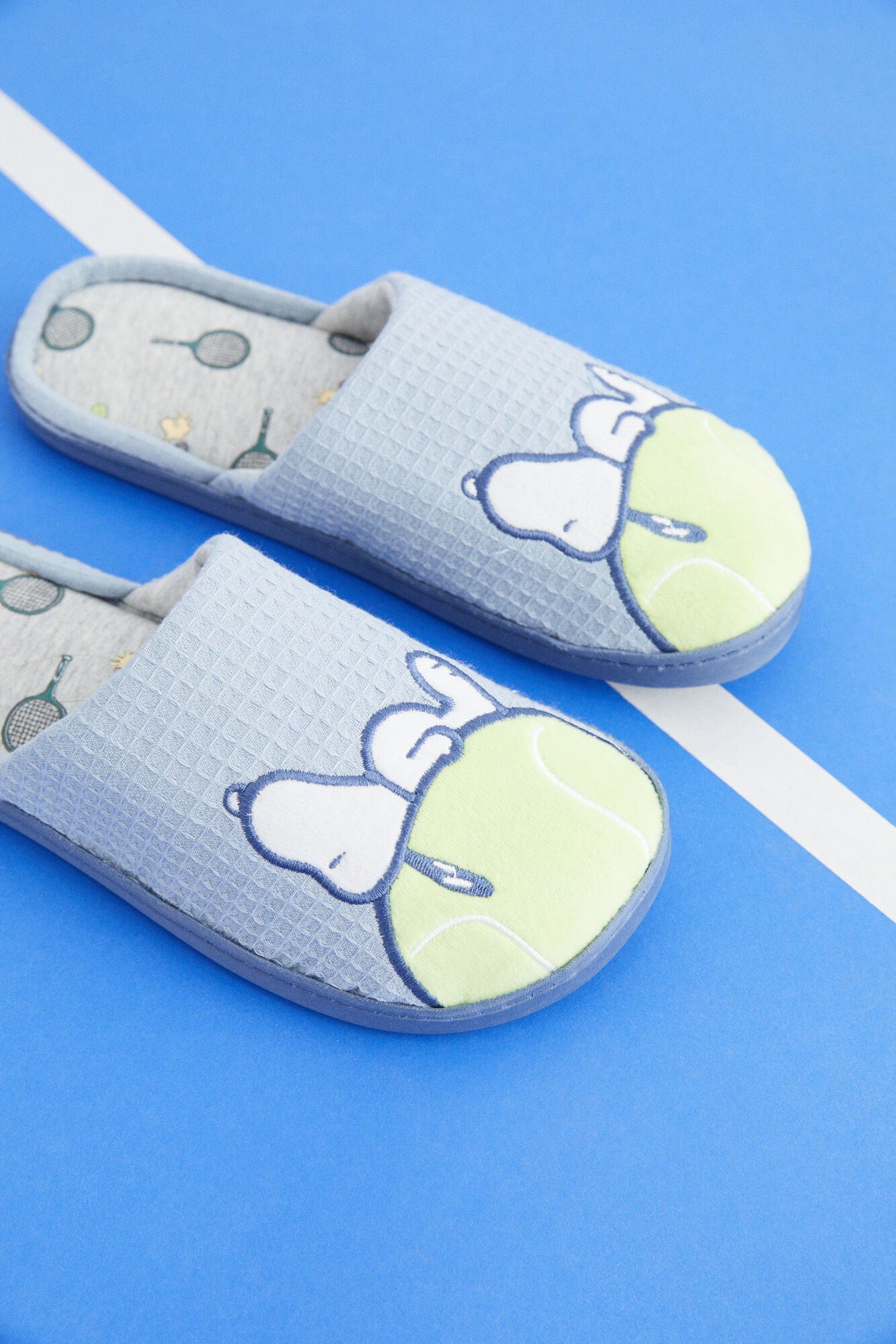 Blue Snoopy Slippers