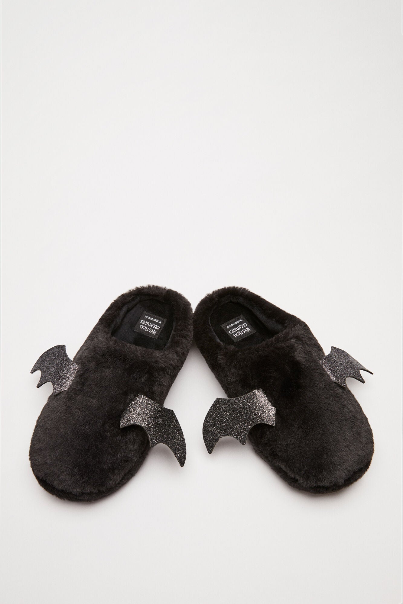 Black slippers