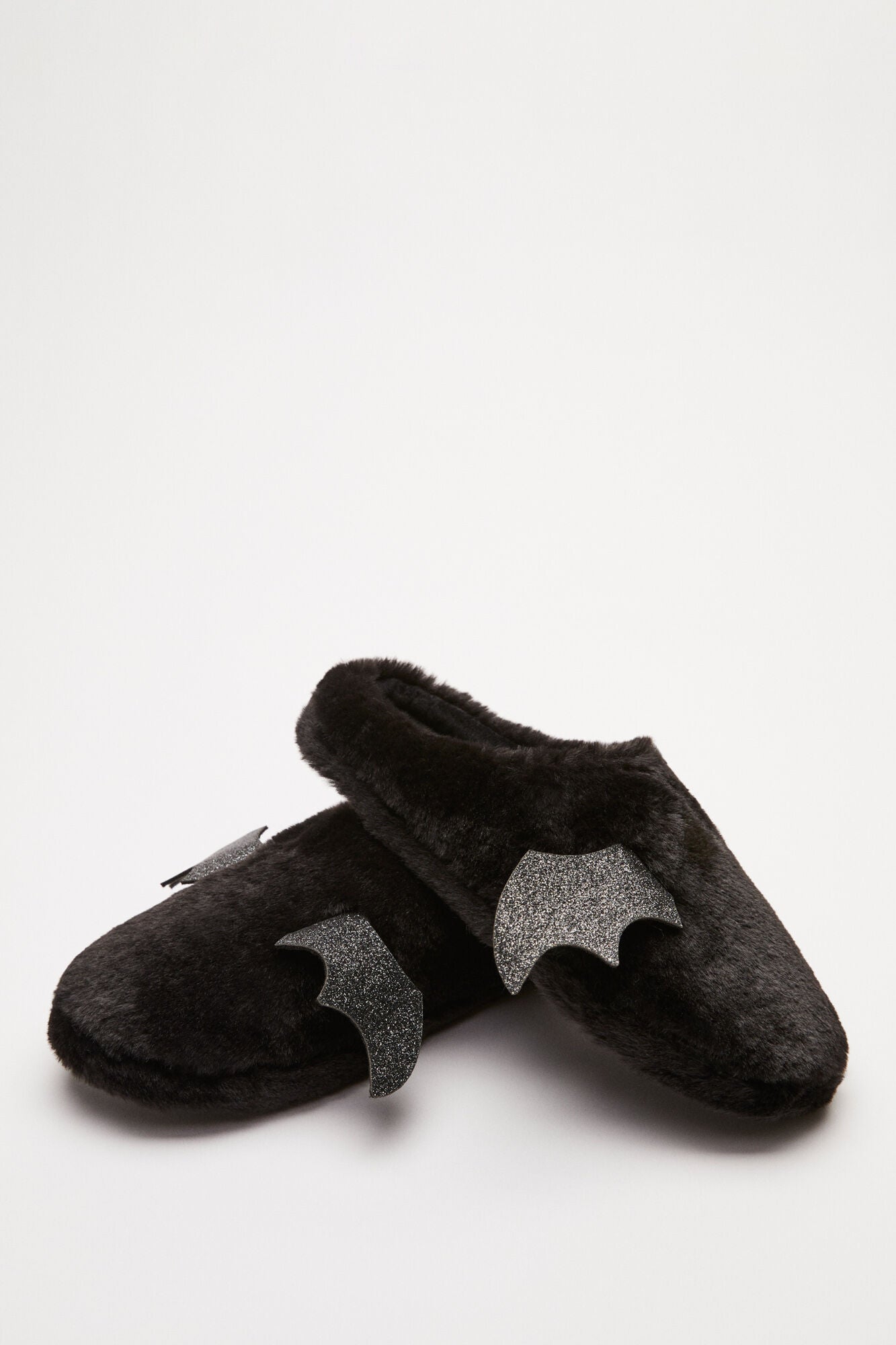 Black slippers